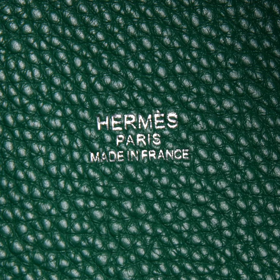 Hermès（爱马仕）Picotin菜篮包 丝绒绿 Togo 银扣 18cm