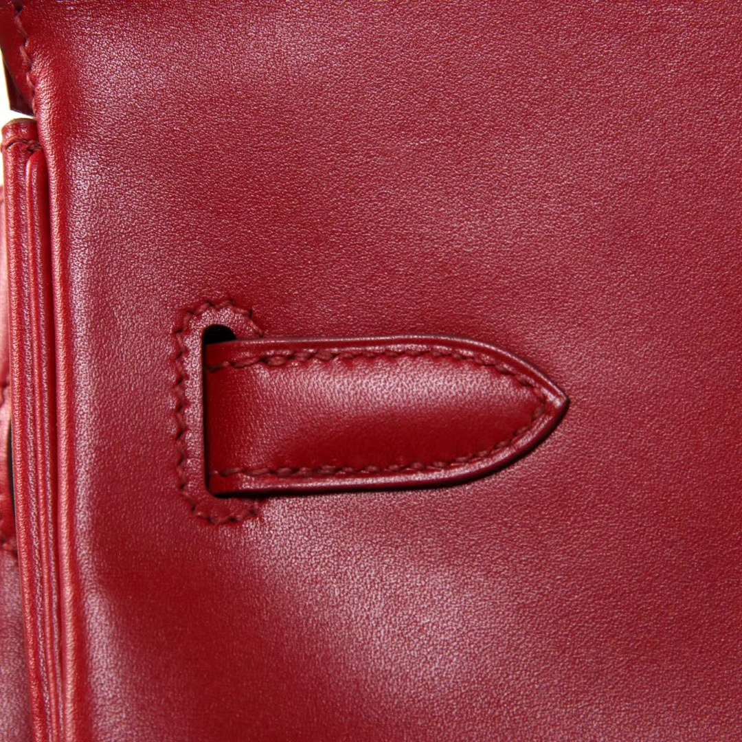 Hermès（爱马仕）birkin铂金包 酒红 BOX皮 35cm
