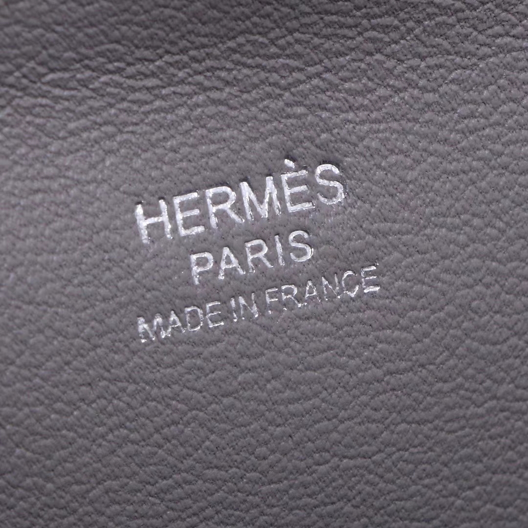 Hermès（爱马仕）Toolbox牛奶盒 锡器灰 原厂御用swift皮 银扣 26cm