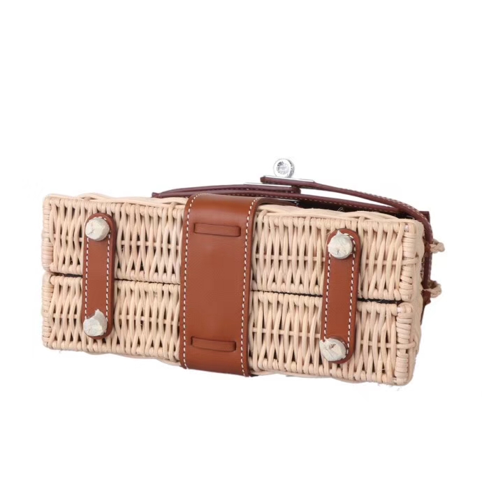 Hermès（爱马仕）Kelly picnic mini 野餐包 金棕色 22cm