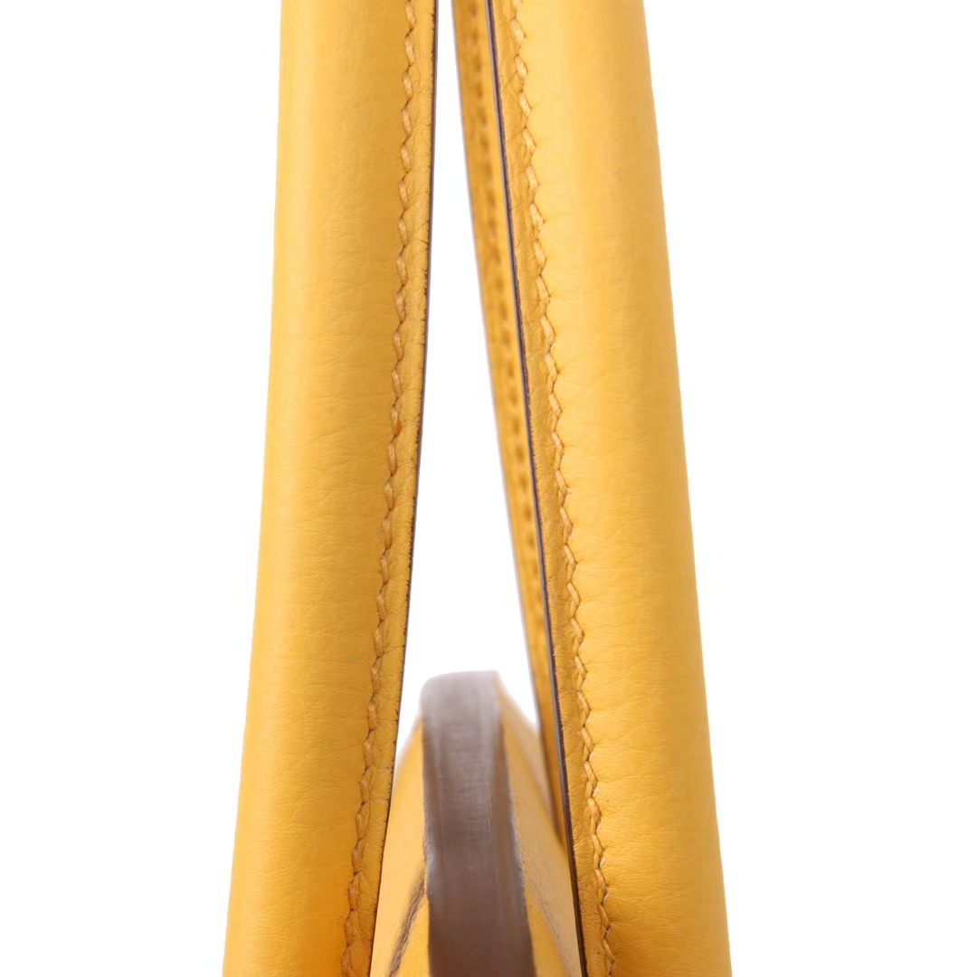 Hermès（爱马仕）Birkin 铂金包 柠檬黄 Togo 银扣 30cm