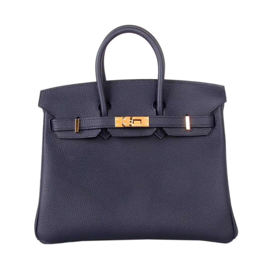 Hermès（爱马仕）Birkin 铂金包 午夜蓝 Togo 金扣 30cm