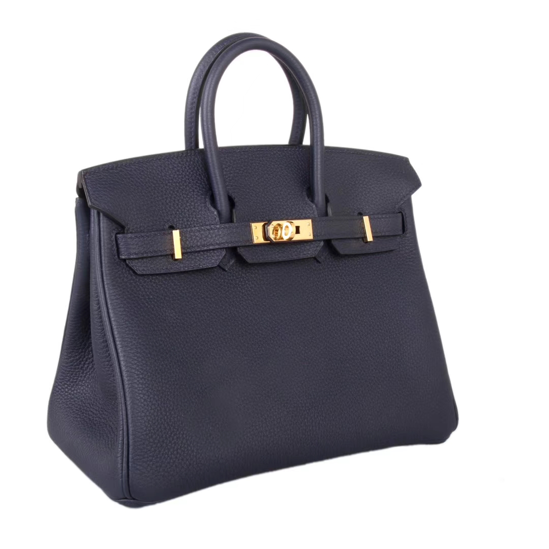 Hermès（爱马仕）Birkin 铂金包 午夜蓝 Togo 金扣 30cm