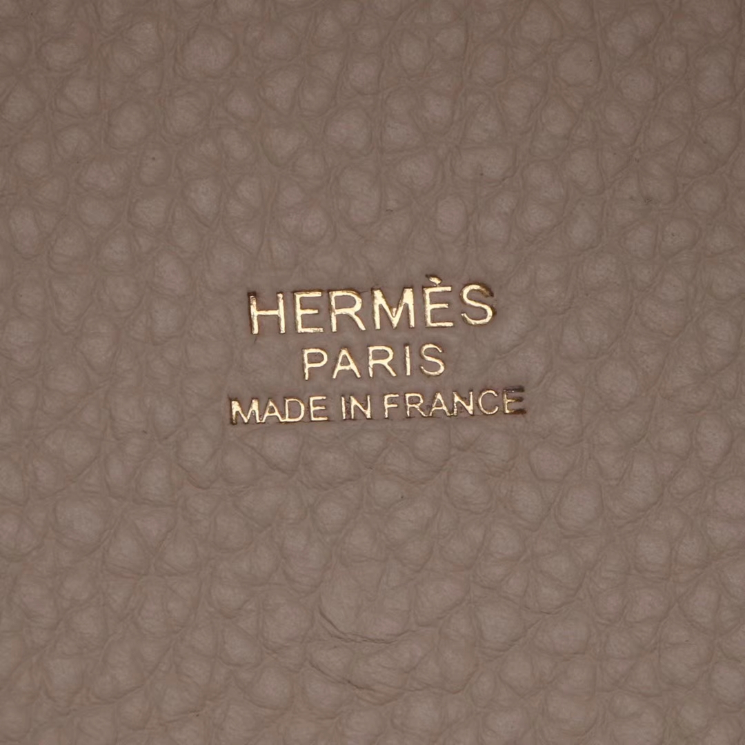 Hermès（爱马仕）Picotin菜篮包 奶油白拼同色哑光鳄鱼 金扣 18cm