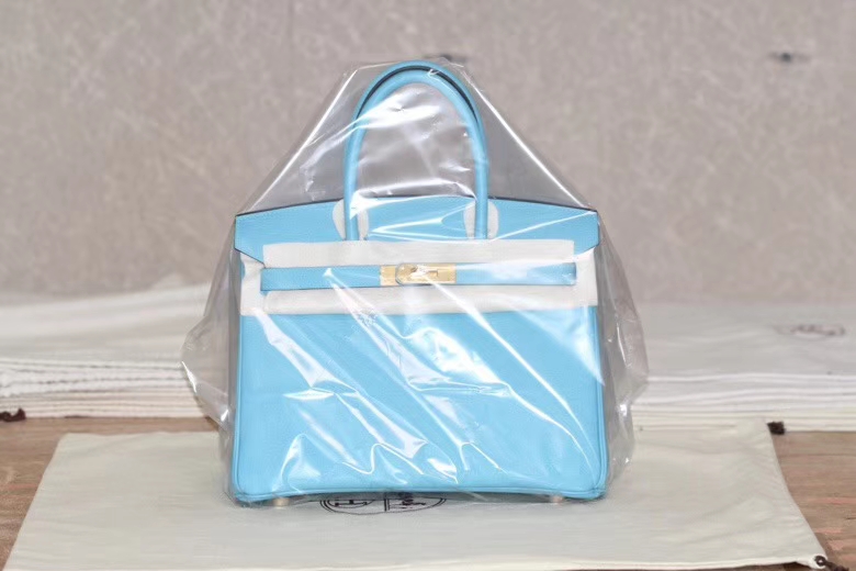 Hermès（爱马仕）birkin 铂金包 2019新色严选 P3北方蓝 togo 银扣 25cm