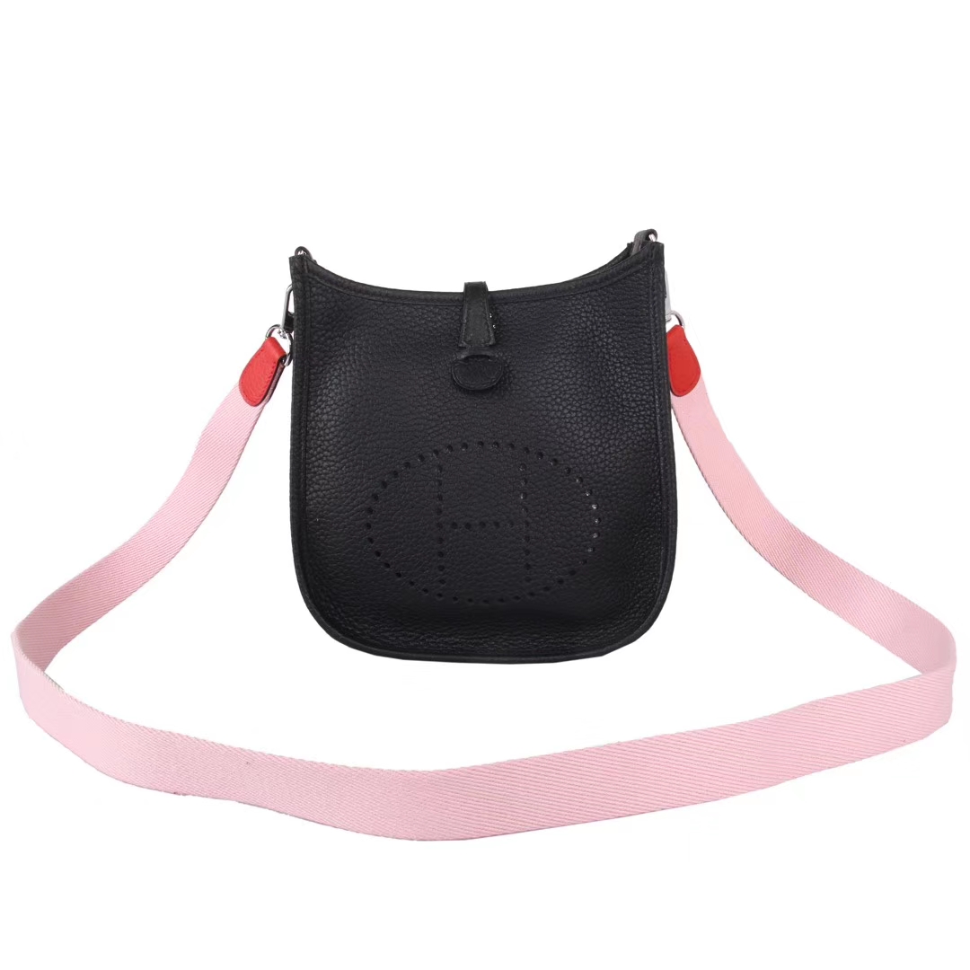 Hermès（爱马仕）Mini Evelyne 黑色 togo 17cm