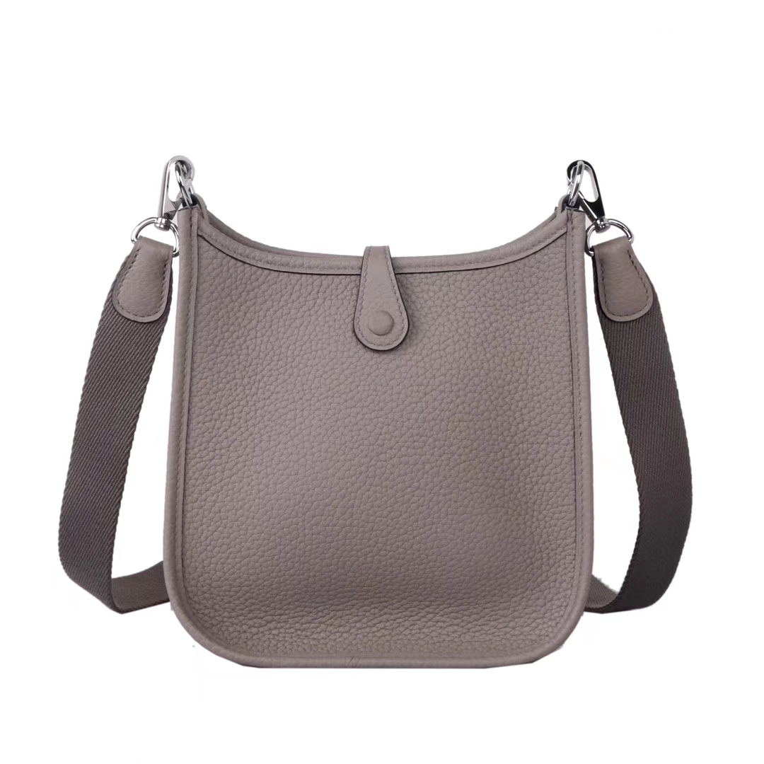 Hermès（爱马仕）Mini Evelyne 沥青灰 togo 17cm