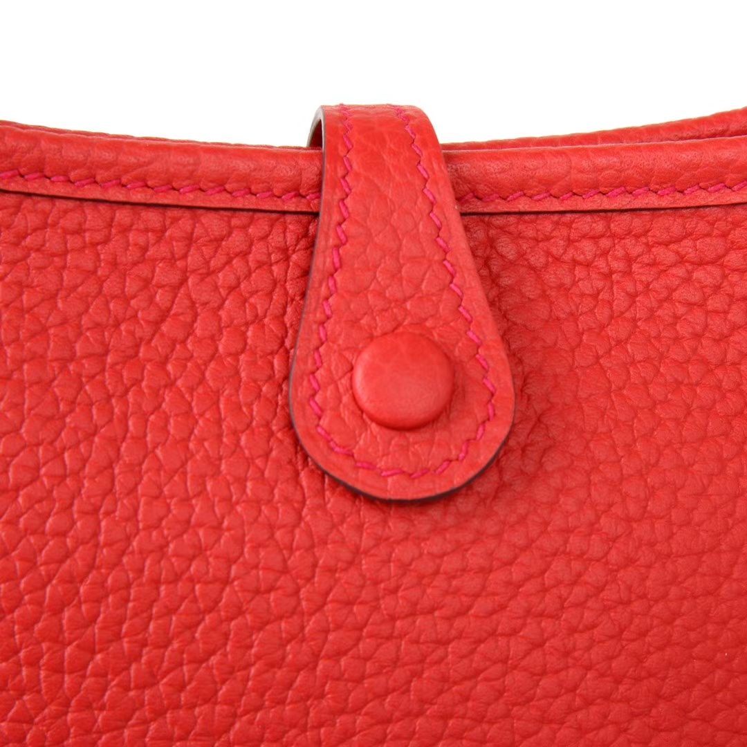 Hermès（爱马仕）Mini Evelyne 红色 togo 17cm