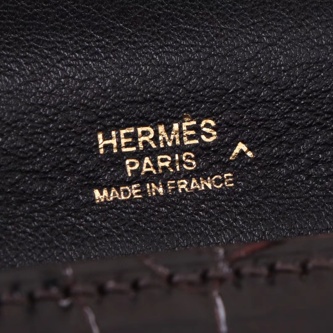 Hermès（爱马仕）Kelly2424 孔雀绿鸵鸟拼黑色鳄鱼 金扣 29cm