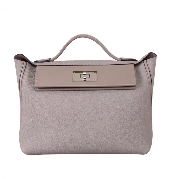 Hermès（爱马仕）Kelly2424 斑鸠灰 togo 银扣 29cm