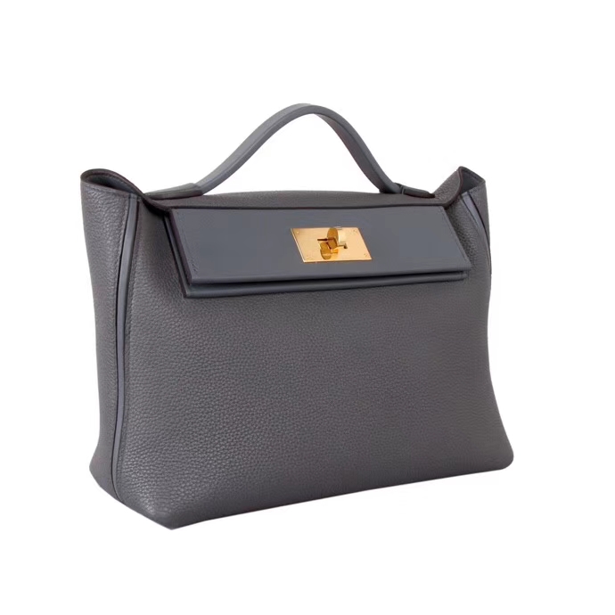 Hermès（爱马仕）Kelly2424 锡器灰 togo 金扣 29cm