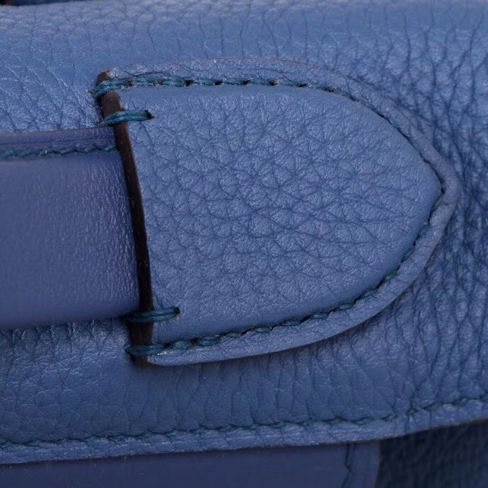Hermès（爱马仕）Kelly2424 玛瑙蓝 togo 银扣 29cm