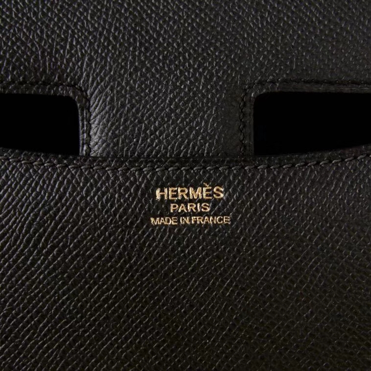 Hermès（爱马仕）Constace 空姐包 黑色 原厂御用epsom 金扣 19cm