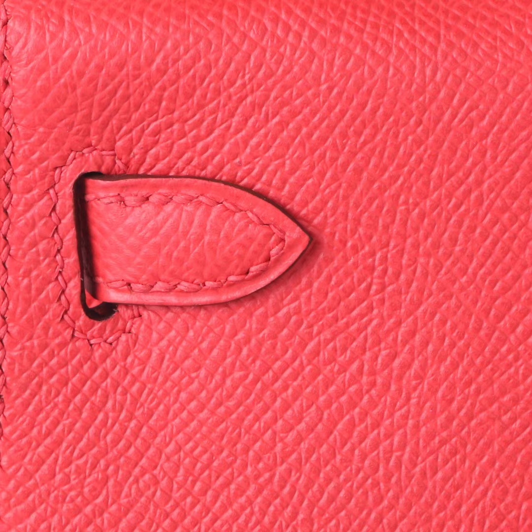 Hermès（爱马仕）mini Kelly 迷你凯莉 番茄红 银扣 原厂Epsom皮 二代
