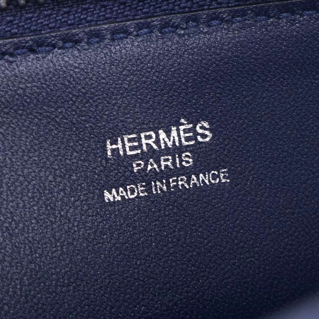 Hermès（爱马仕）bolid保龄球 宝石蓝 原厂御用Epsom皮 28cm