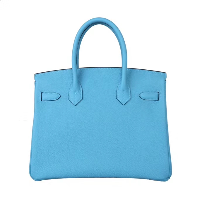 Hermès（爱马仕）2019 新色严选 birkin 铂金包 P3北方蓝 togo 金扣 30cm