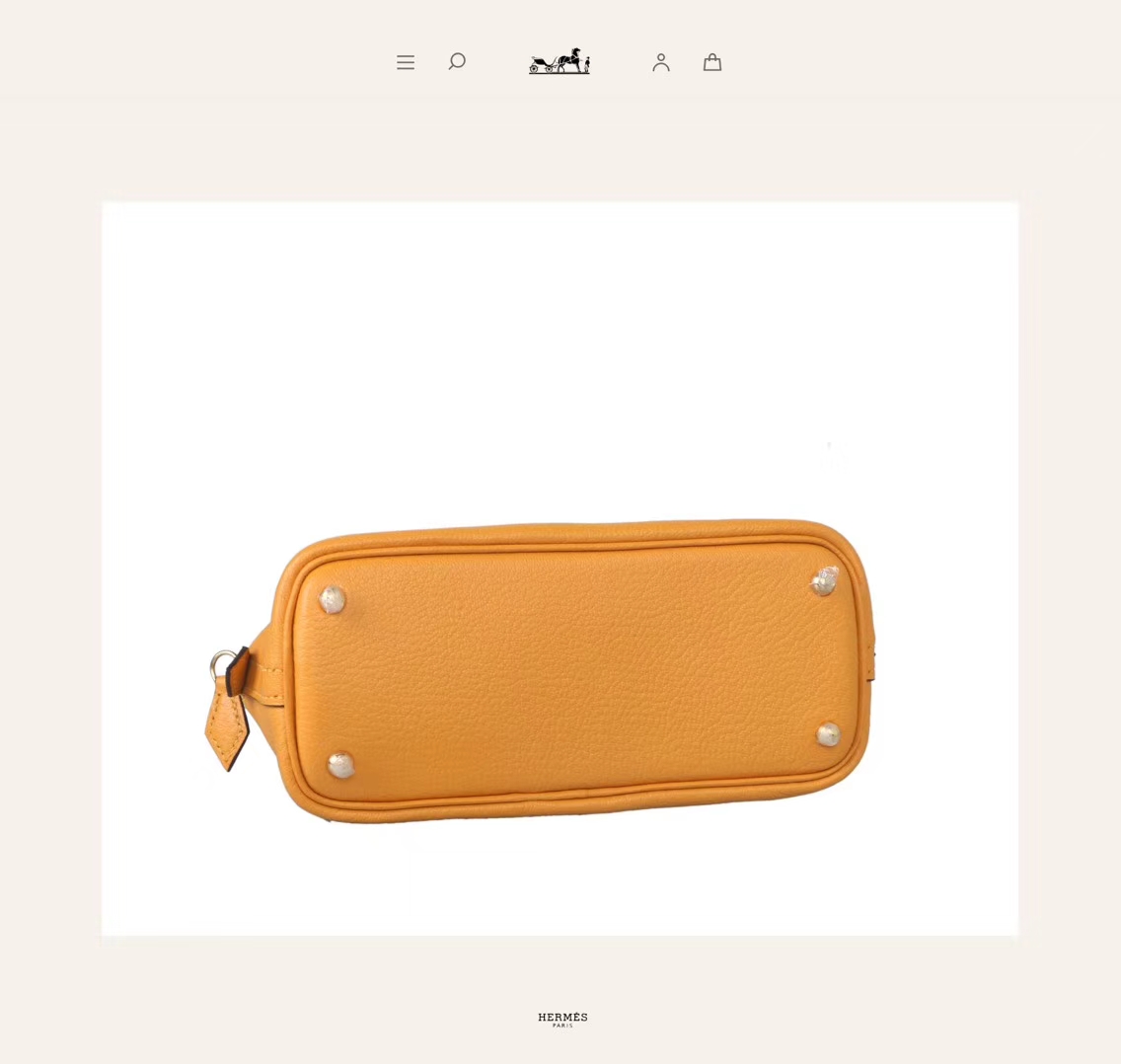 Hermès（爱马仕）mini Bolide 17 银扣 9D琥珀黄 原版TC皮