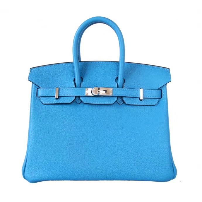 Hermès（爱马仕）Birkin 铂金包 B3坦桑尼亚蓝 togo 银扣 30cm