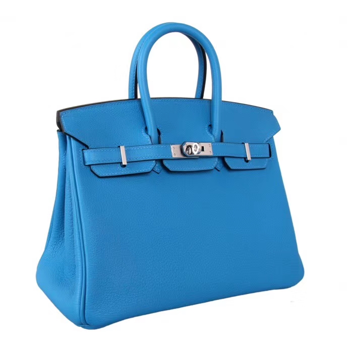 Hermès（爱马仕）Birkin 铂金包 B3坦桑尼亚蓝 togo 银扣 30cm