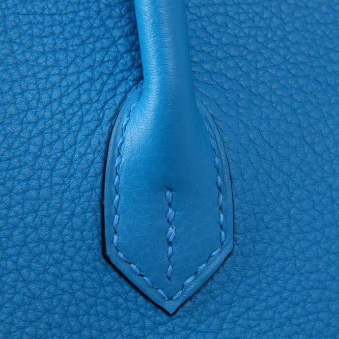 Hermès（爱马仕）Birkin 铂金包 B3坦桑尼亚蓝 togo 银扣 30cm
