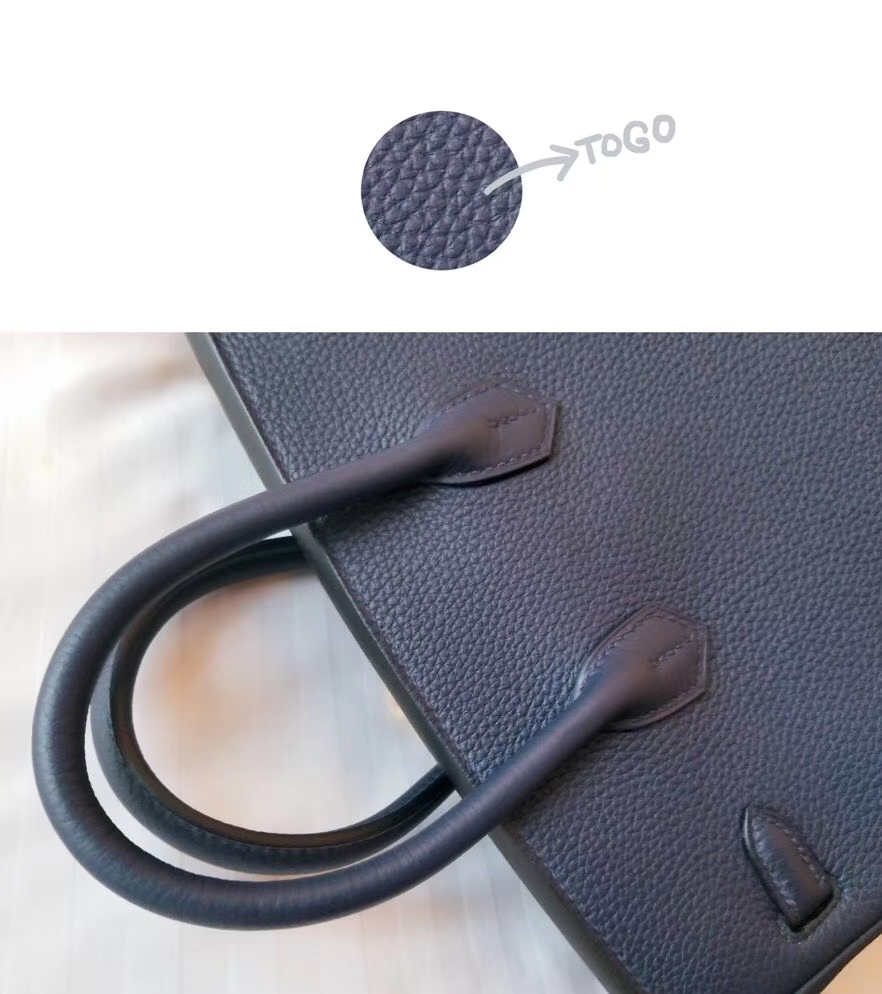 Hermès（爱马仕）Birkin 铂金包  黑色 togo 金扣 25cm