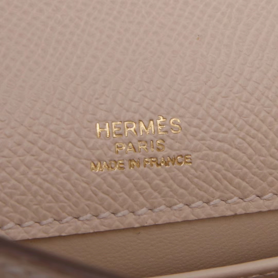 Hermès（爱马仕）mini kelly 迷你凯莉 奶昔白 原厂御用Epsom皮 银扣 22cm 一代