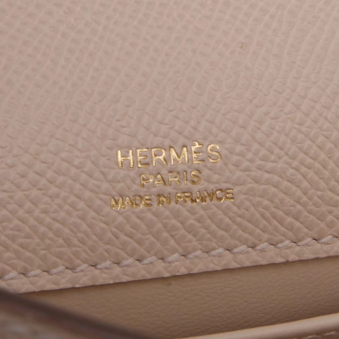 Hermès（爱马仕）mini kelly 迷你凯莉 奶昔白 原厂御用Epsom皮 银扣 22cm 一代