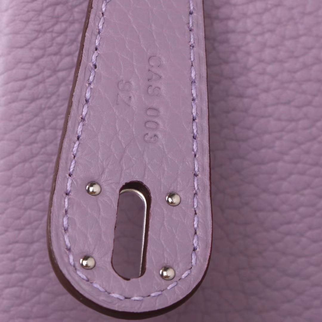 Hermès（爱马仕）lindy 琳迪包 香芋紫 Togo 银扣 30cm