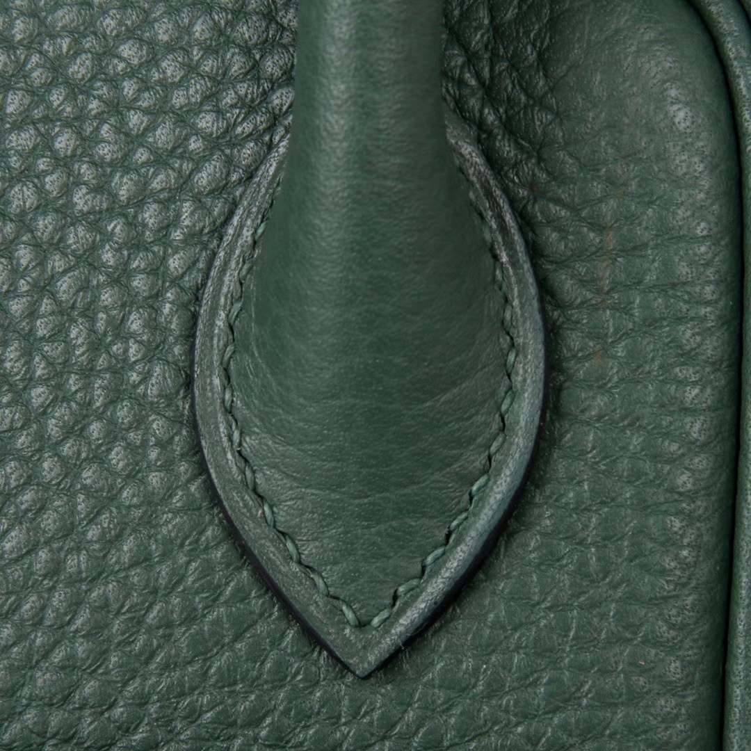 Hermès（爱马仕）lindy 琳迪包 英国绿 Togo 金扣 30cm