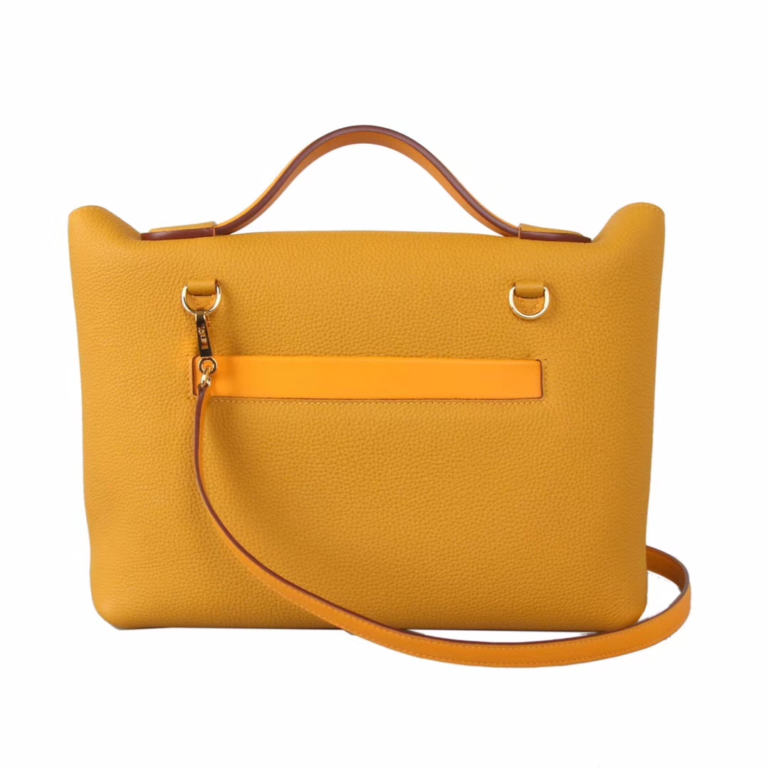 Hermès（爱马仕）Kelly2424  9D琥​珀‎黄 金扣 29cm