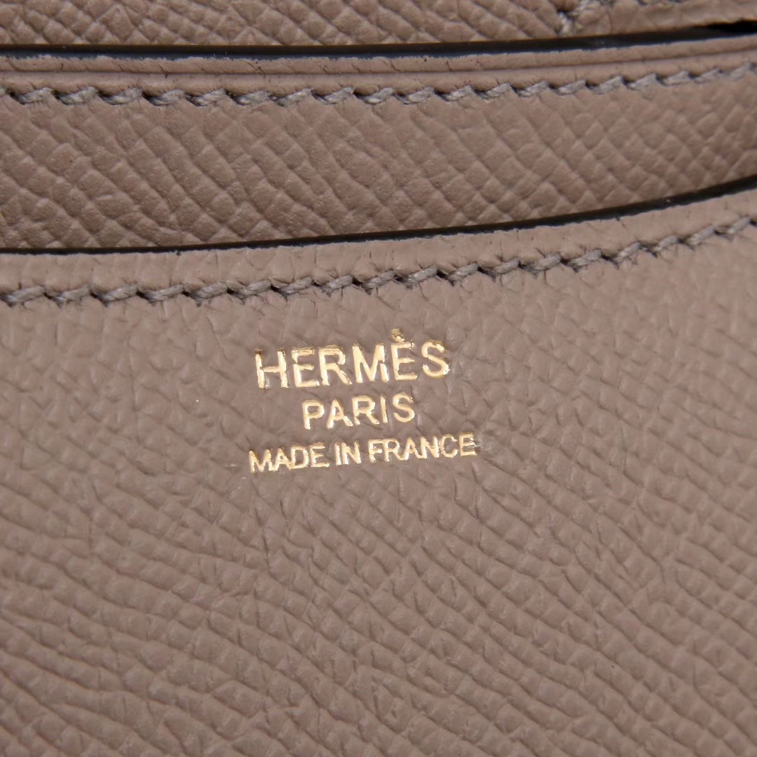 Hermès（爱马仕）Constace 空姐包 沥青灰 原厂御用epsom皮 金​扣 19cm