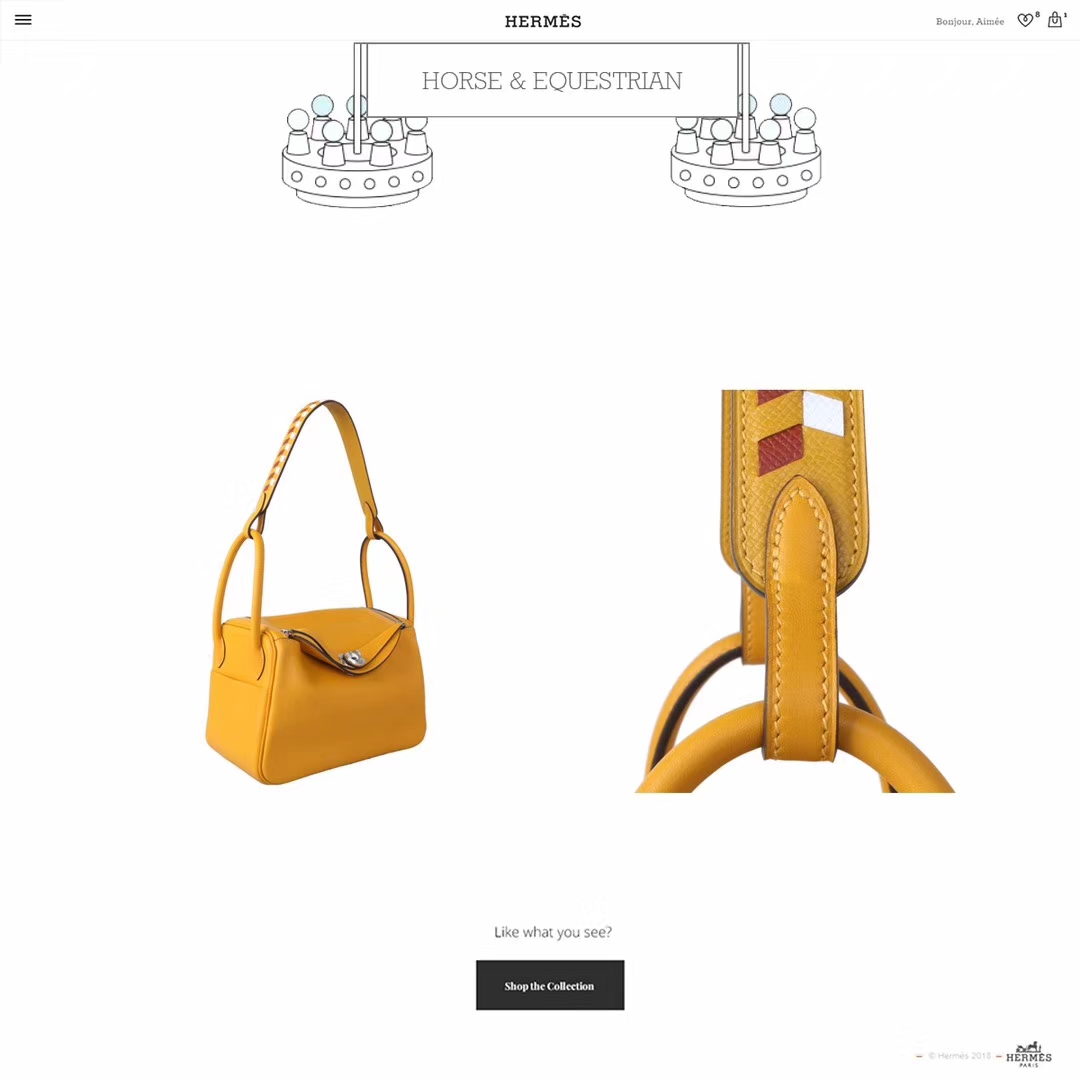 Hermès（爱马仕）2019新款 Lindy 琳迪包 9D琥珀黄 编织​肩带 原厂御用swift皮 银扣 26cm