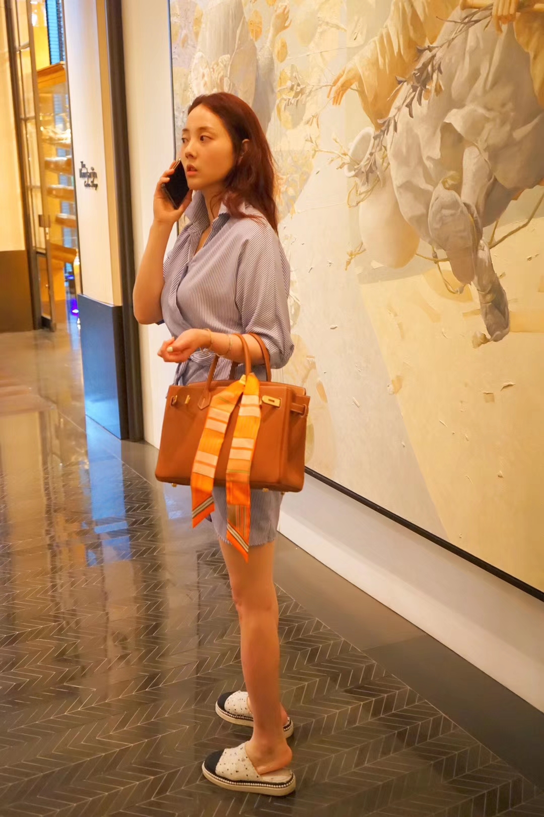 Hermès（爱马仕）Birkin 铂金包 金棕色  togo 金扣 30cm