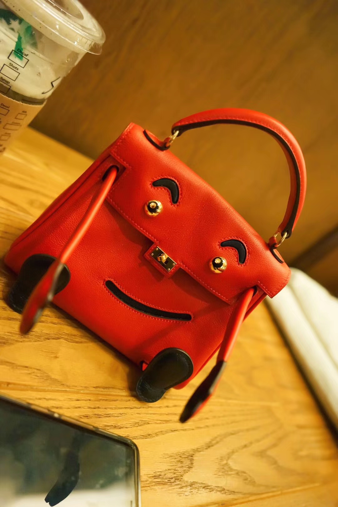 Hermès（爱马仕）Kellydoll 娃​娃‎包 Q5中国红 银扣 18cm