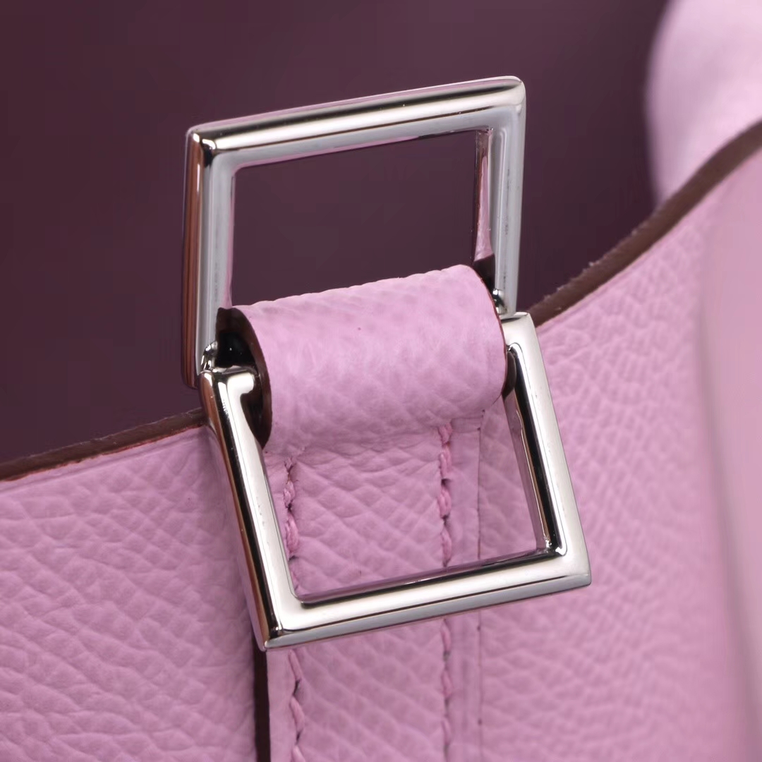 Hermès（爱马仕）Picotin 菜篮包 锦葵紫 编‎织​系列 epsom皮 银扣 18cm