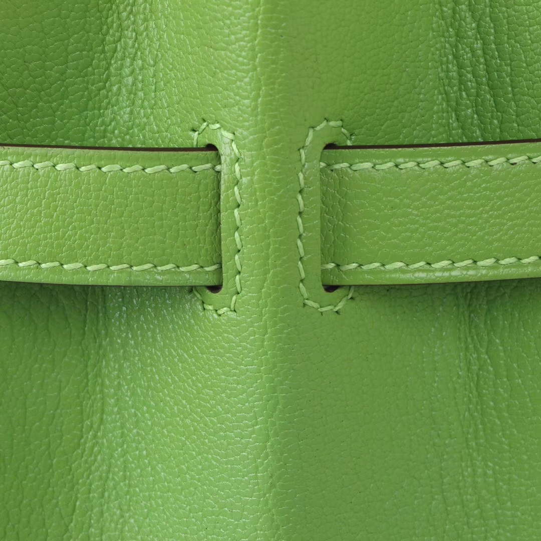Hermès（爱马仕）2019最新 birkin 铂金包 6R奇异果绿 山羊皮 银扣 30cm