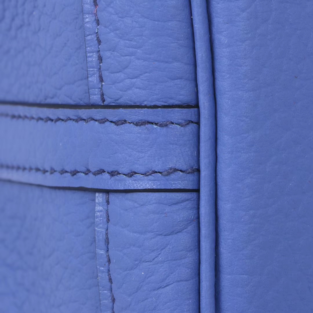 Hermès（爱马仕）garden party花园包 明亮蓝 togo 银扣 36cm