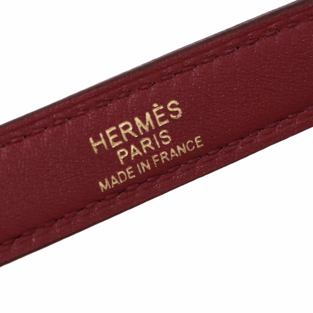 Hermès（爱马仕）Kelly2424 酒红色 Togo 金扣 29cm