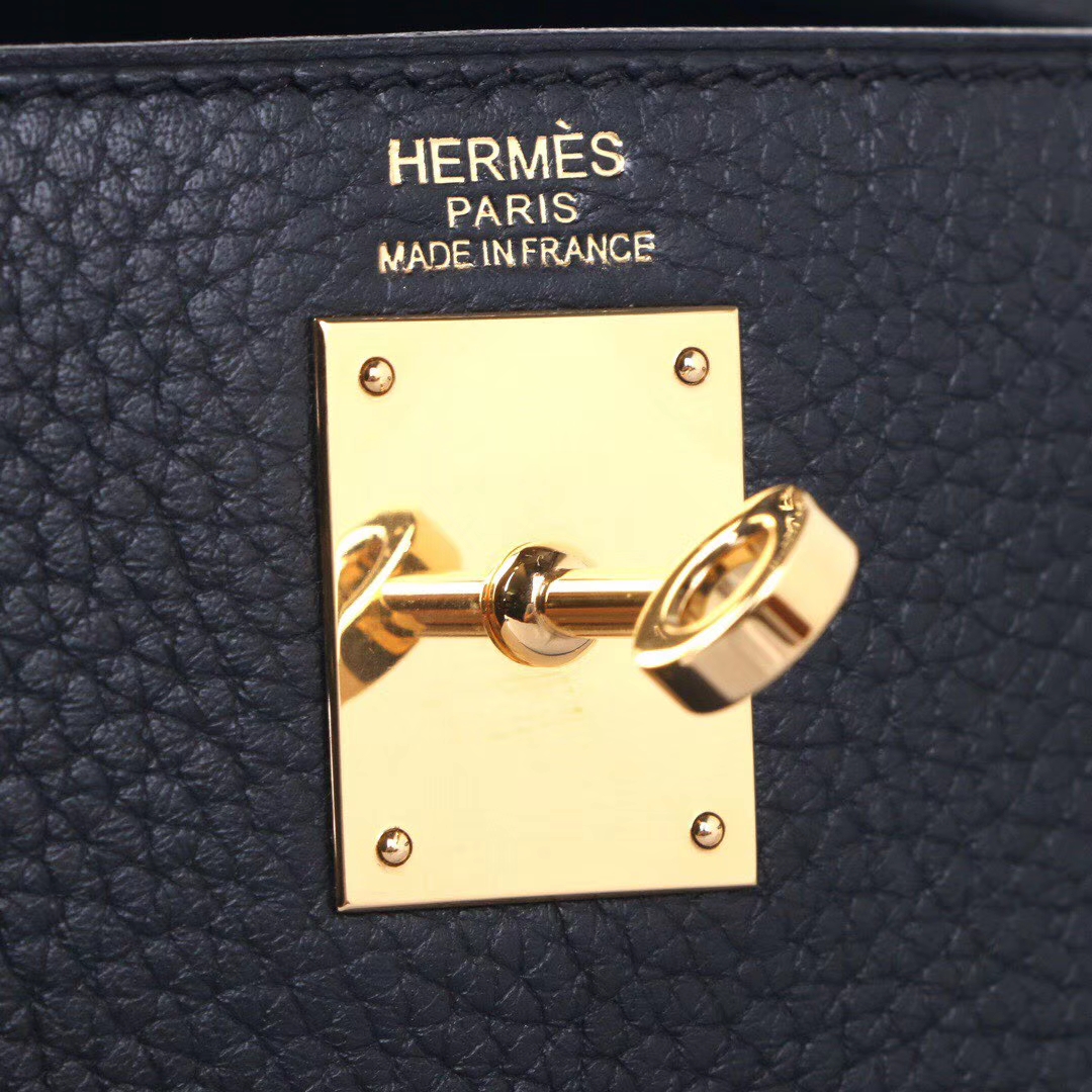 Hermès（爱马仕）kelly ado 双​肩包 经典黑‎ togo 金扣 22cm
