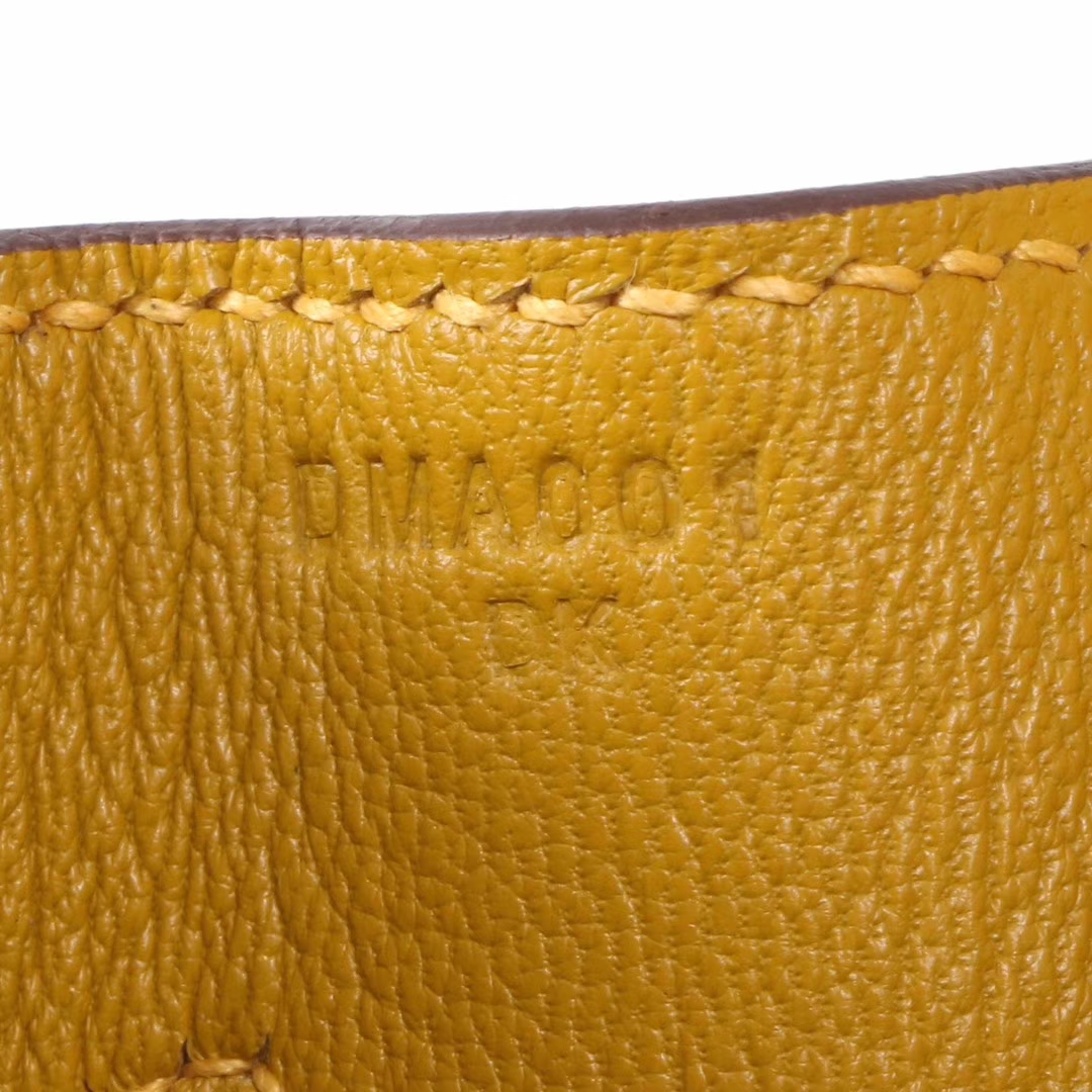 Hermès（爱马仕）birkin 铂金包 琥珀黄 Togo 银扣 25cm