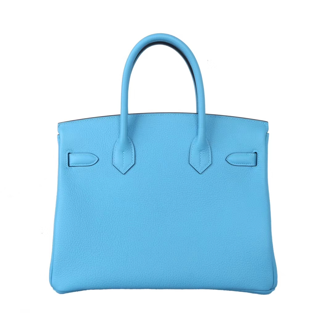 Hermès（爱马仕）birkin 铂金包 北方蓝 Togo 银扣 25cm