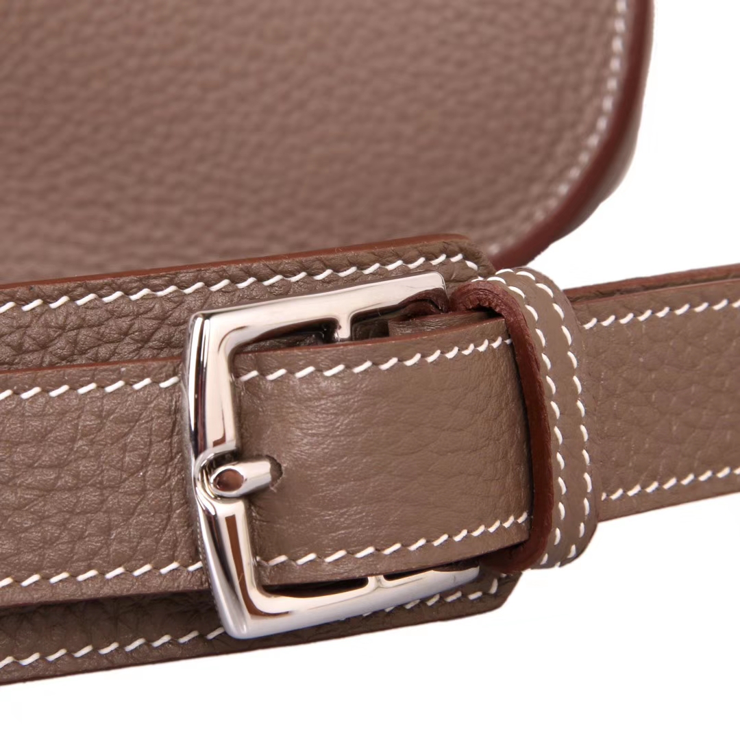 Hermès（爱马仕）Jypsiere吉普赛 28银 大象灰  togo