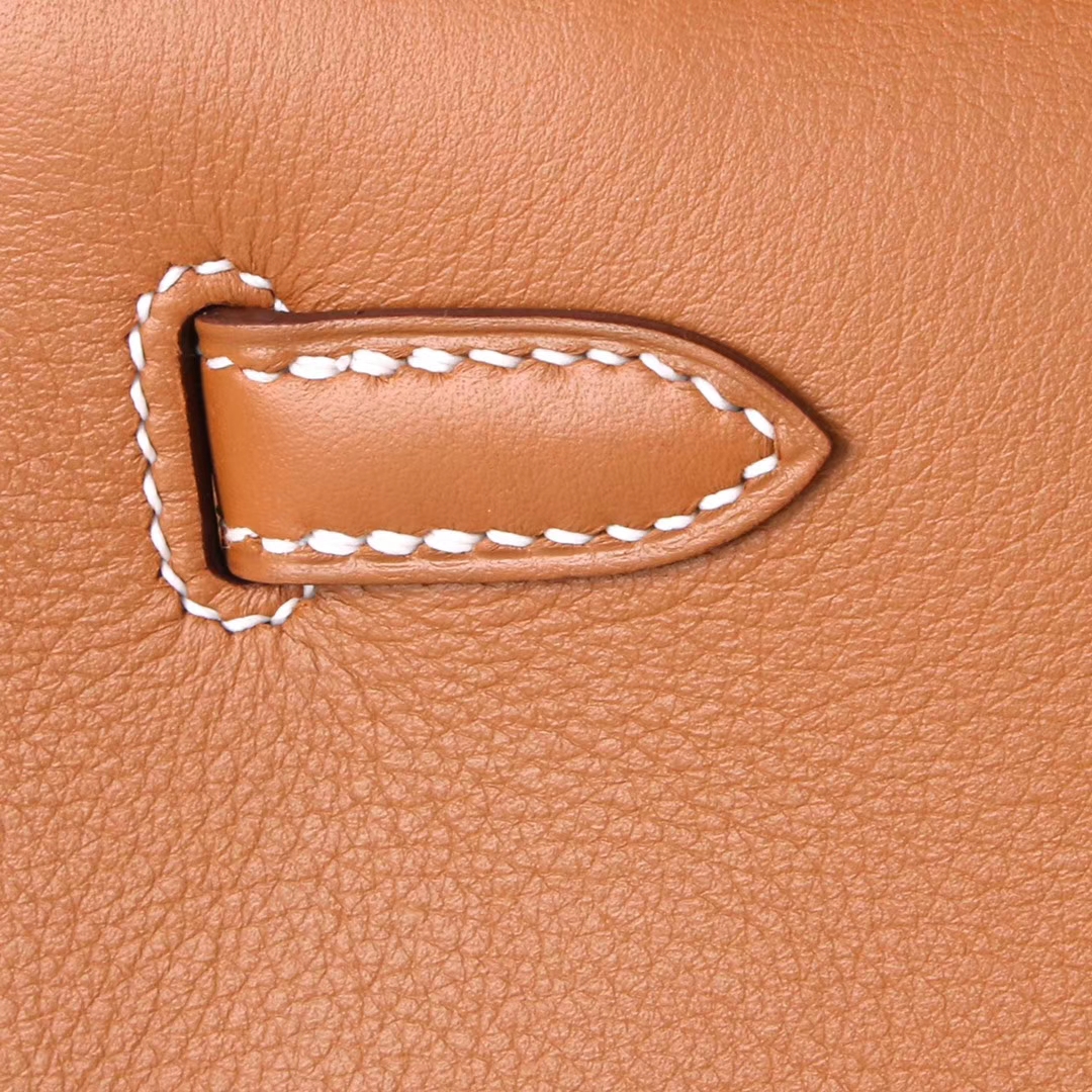 Hermès（爱马仕）miniKelly 一代 22cm 金棕色 银扣 swift皮