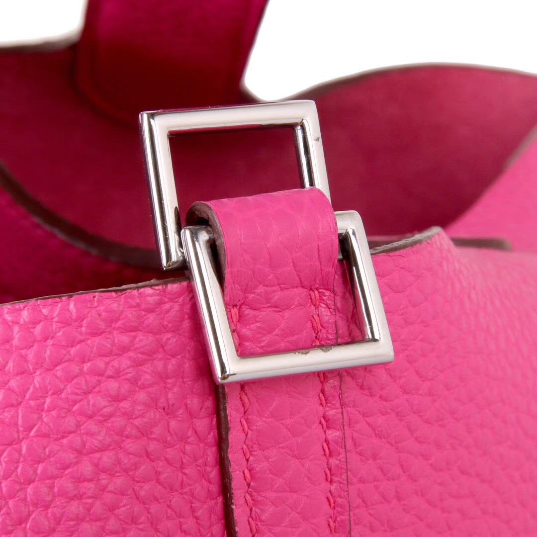 Hermès（爱马仕）Picotin 菜篮包 玫‎瑰紫‎‎ Togo 银扣 22cm