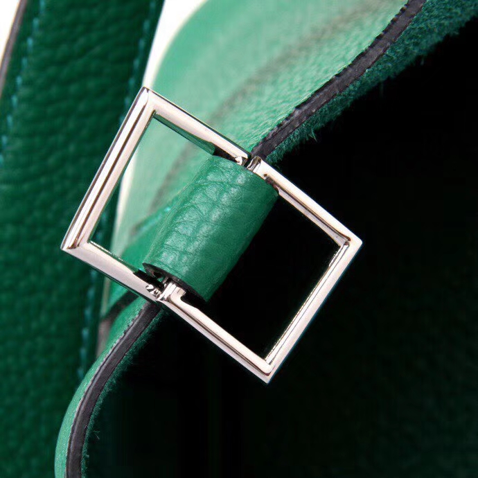 Hermès（爱马仕）Picotin 菜篮包 丝绒绿‎ Togo 银扣 18cm