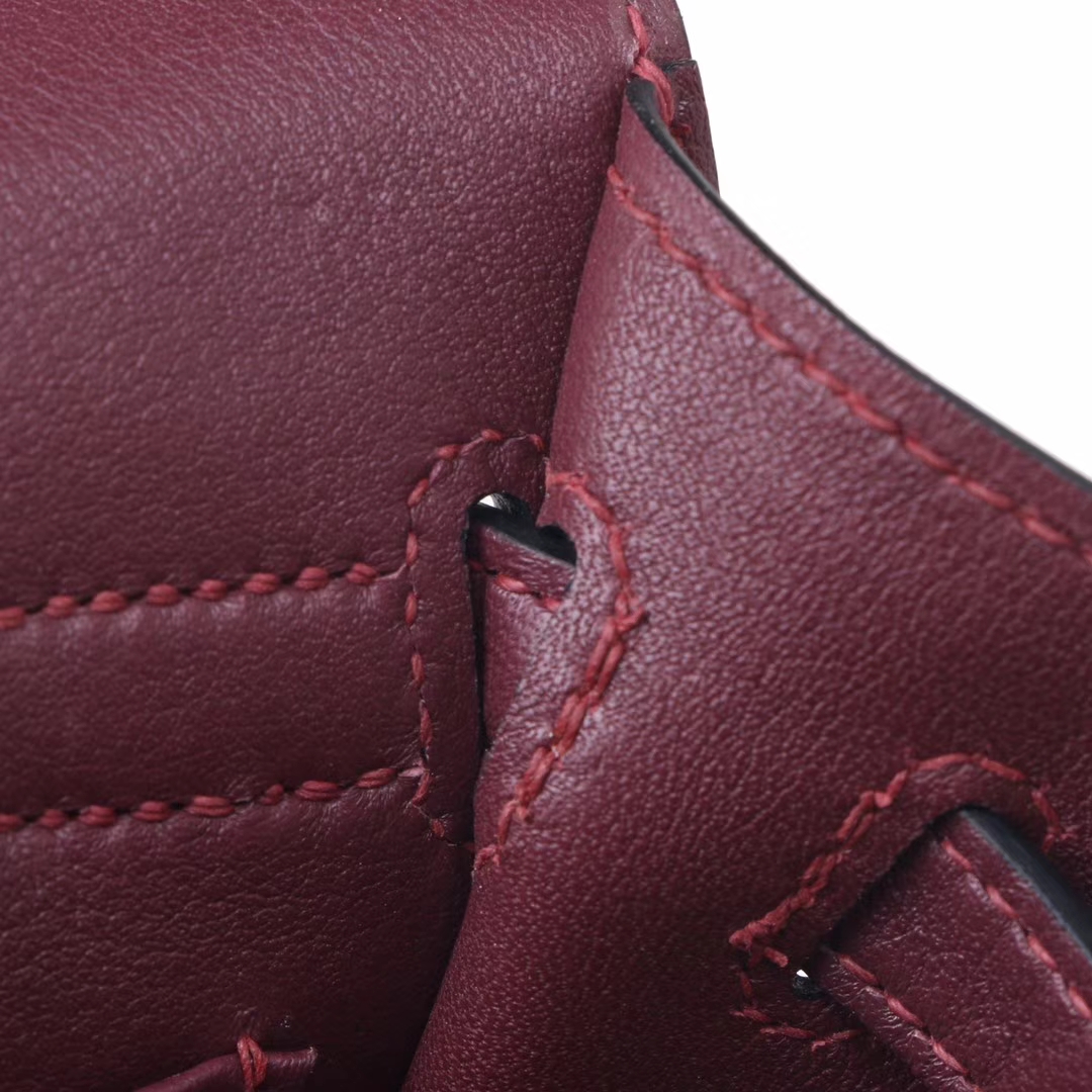 Hermès（爱马仕）kelly danse 跳舞包​ 酒红色 swift皮 金扣 22cm