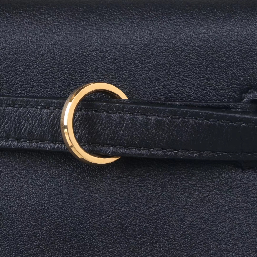 Hermès（爱马仕）kelly danse 跳舞包​ 黑色 swift皮 金扣 22cm
