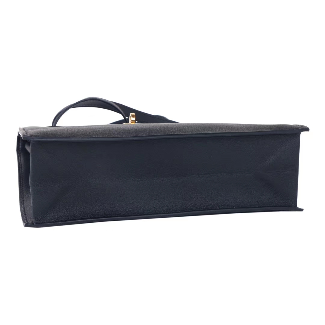 Hermès（爱马仕）kelly danse 跳舞包​ 黑色 swift皮 金扣 22cm