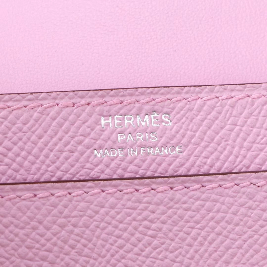 Hermès（爱马仕）Verrou锁‎链包 X9锦葵紫 Epsom皮 银扣 17cm