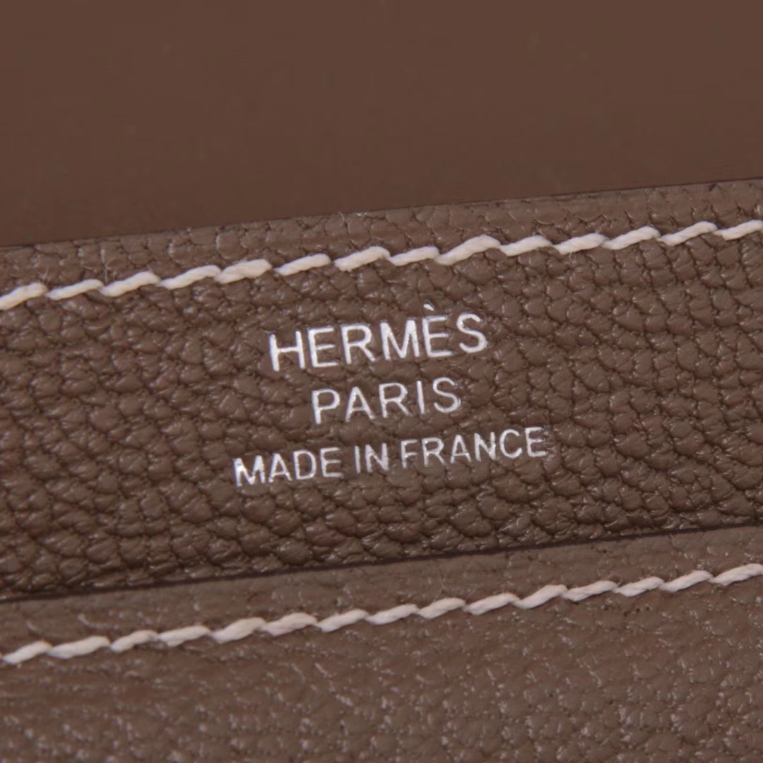 Hermès（爱马仕）Verrou锁‎链包 大象灰​ 羊皮 银扣 17cm